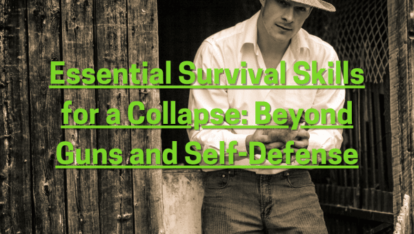 Essential Survival Skills for a Collapse: Beyond Guns and Self-Defense